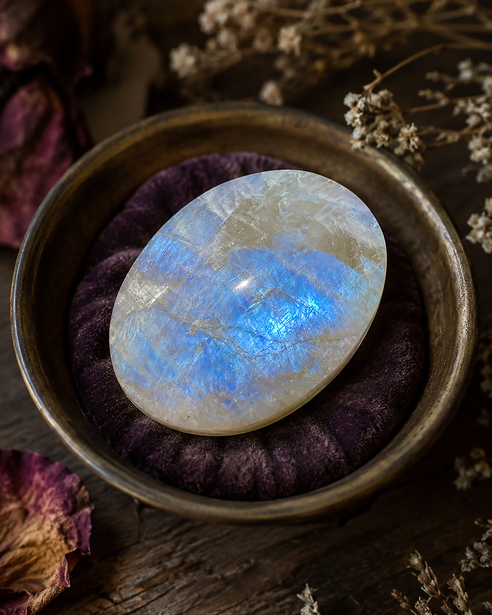 Moonstone in soft light
